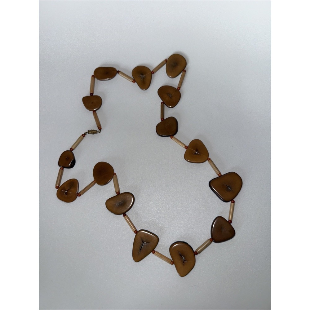 Ivory Handcrafted Tagua Nut Organic Necklace